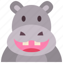 hippopotamus, hippo, zoo, animal, wildlife, avatar