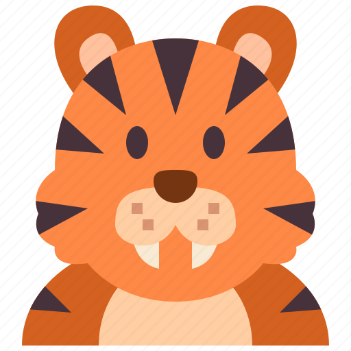 Tiger, zoo, animal, wildlife, avatar icon - Download on Iconfinder