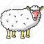domestic animal, livestock, sheep, sheep icon 