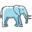 african savanna, elephant, elephant icon, large animal 