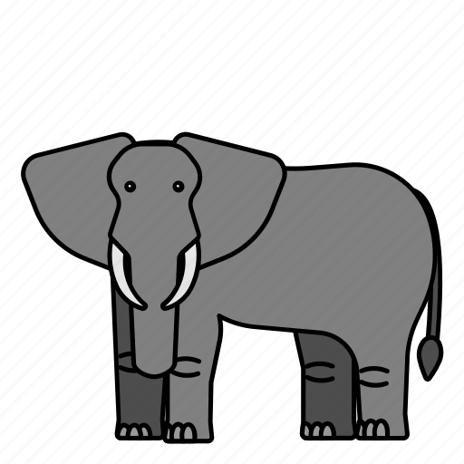 Animal, elephant, mammals, wild, zoo icon - Download on Iconfinder