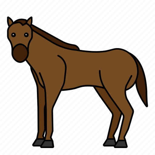 Animal, horse, mammals, wild, zoo icon - Download on Iconfinder