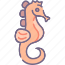 animal, seahorse