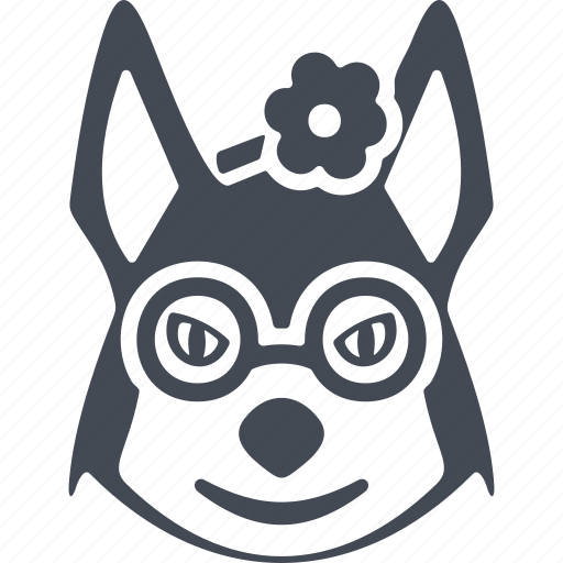 Animals hipsters, dog, animal, pet icon - Download on Iconfinder