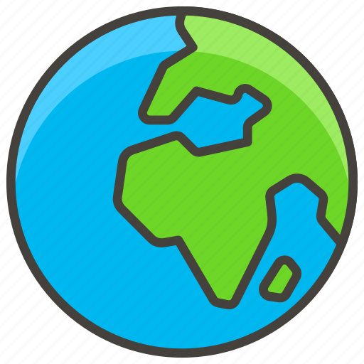 Africa, europe, globe, showing icon - Download on Iconfinder