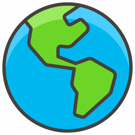 Americas, globe, showing icon - Download on Iconfinder