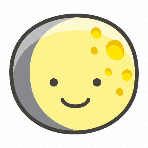 Gibbous, moon, waxing icon - Download on Iconfinder