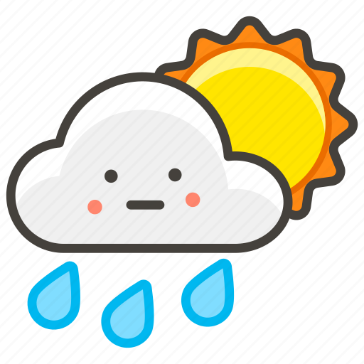 Behind, cloud, rain, sun icon - Download on Iconfinder