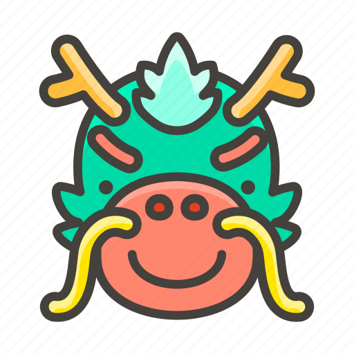 1f432, dragon, face icon - Download on Iconfinder