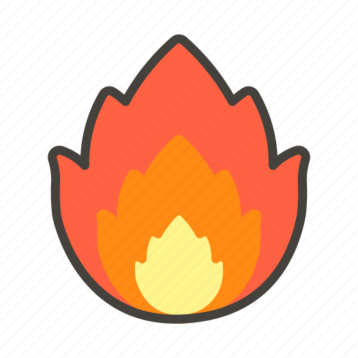 1f525, fire icon - Download on Iconfinder on Iconfinder