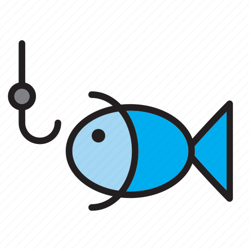 Animal, fish, fishing, hook icon - Download on Iconfinder