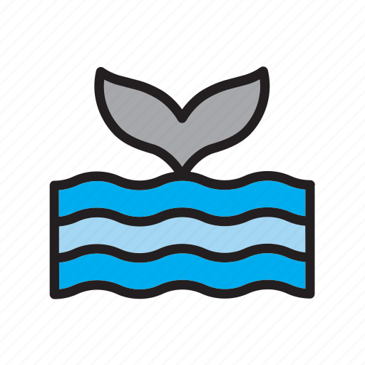 Animal, ocean, sea, tail, whale icon - Download on Iconfinder