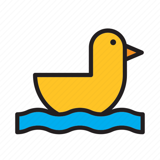 Animal, bird, duck, water, yellow icon - Download on Iconfinder