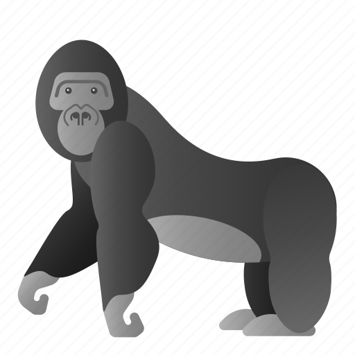 Animal, gorilla, mammals, wild, zoo icon - Download on Iconfinder