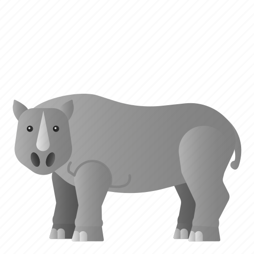 Animal, mammals, rhino, wild, zoo icon - Download on Iconfinder