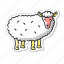 sheep, countryside mammal, domestic animal, wooly lamb 