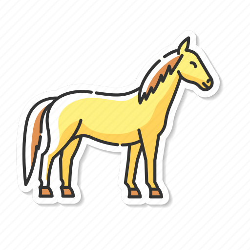Horse, wild stallion, purebred racehorse, untamed mustang icon - Download on Iconfinder
