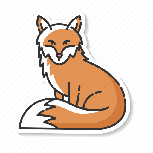 Fox, common mammal, omnivore animal, forest wildlife icon - Download on Iconfinder