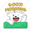 morning greeting, good morning, morning wish, happy bear, bear character 