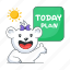 today plan, today agenda, bear character, cute bear, daily schedule 