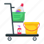 cleaning trolley, cleaning cart, cleaning products, cleaning tools, cleaning service 