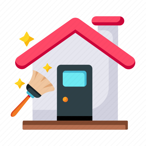 Home cleaning, house cleaning, outdoor cleaning, house building, home building icon - Download on Iconfinder