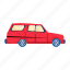 station wagon, estate car, minivan, old vehicle, old transport 