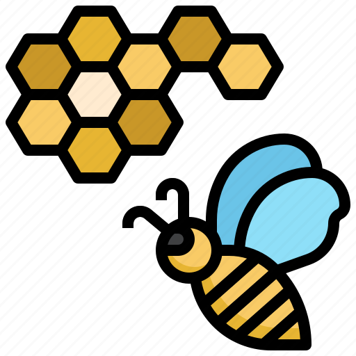 Apiary, honeycomb, bee, farming, gardening, animals, honey icon - Download on Iconfinder