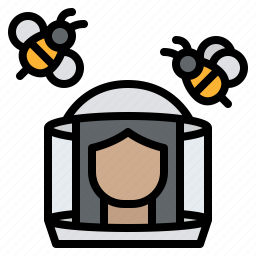 Beekeeper, woman, bee, apiary, agriculture icon - Download on Iconfinder