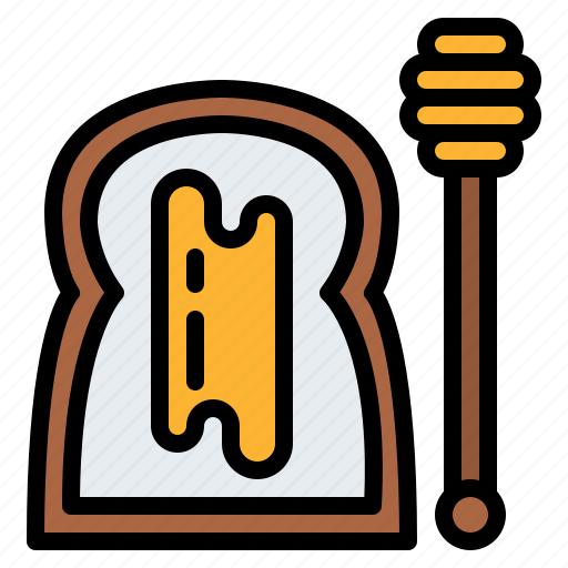 Honey, bread, stick, beekeeping, apiary icon - Download on Iconfinder