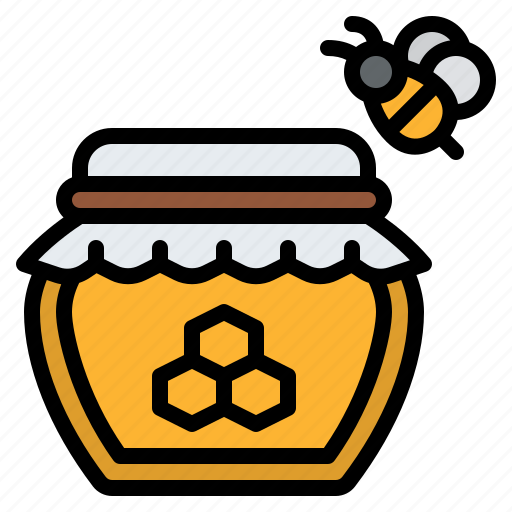 Honey, jar, bee, beekeeping, apiary icon - Download on Iconfinder