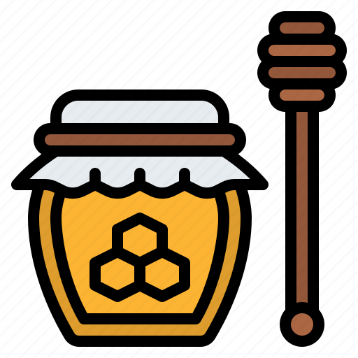 Honey, stick, jar, beekeeping, apiary icon - Download on Iconfinder