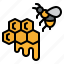 honeycomb, bee, beekeeping, nature, apiary, honey 
