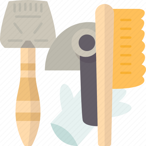 Beekeeping, brush, scraper, tools, apiary icon - Download on Iconfinder
