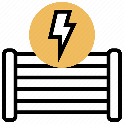 Electric, fence, power, protection, security icon - Download on Iconfinder