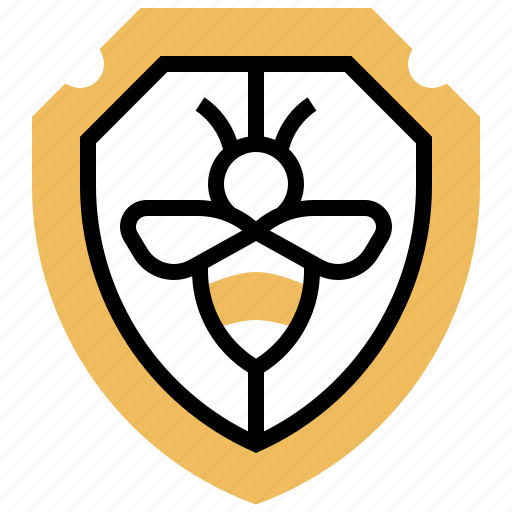 Badge, bee, protection, security, shield icon - Download on Iconfinder