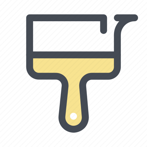 Building, construction, brush, color, hand tool, paint, painting icon - Download on Iconfinder