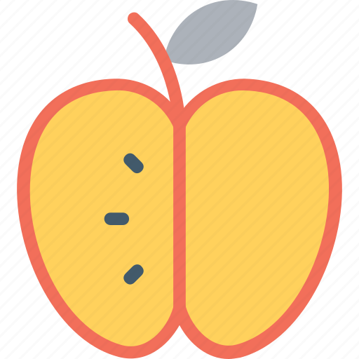 Apple, apple slice, fruit, half apple, healthy diet icon - Download on Iconfinder
