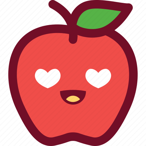 Apple, emoticon, heart, love, loveable icon - Download on Iconfinder