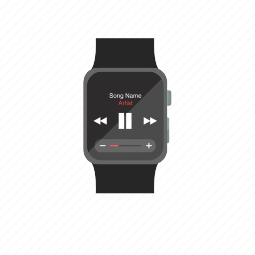 Apple watch, iwatch, music, plause, play, player, screen icon - Download on Iconfinder
