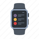 apple watch, list, preferences, settings, smartwatch, timepiece, watch