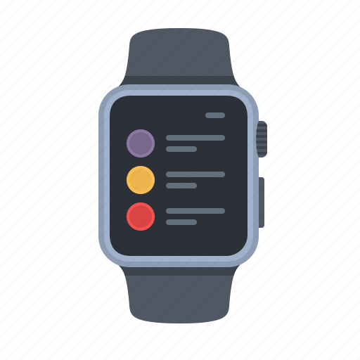 Apple watch, list, preferences, settings, smartwatch, timepiece, watch icon - Download on Iconfinder