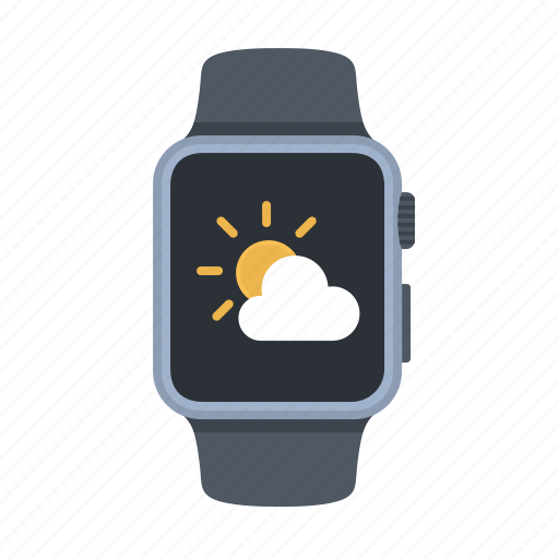 App, apple watch, device, smartwatch, timepiece, weather, weather app icon - Download on Iconfinder