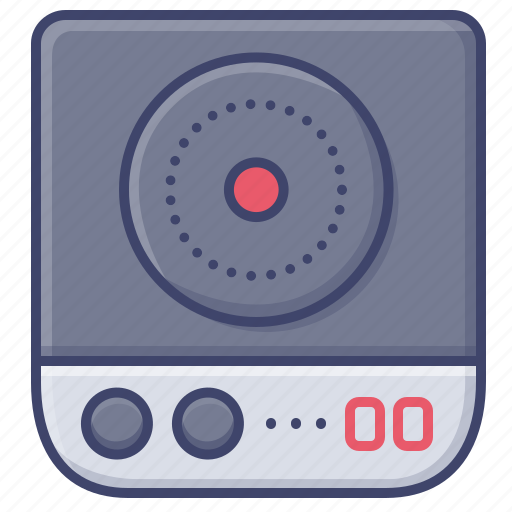 Watt, electric, induction, cooktop icon - Download on Iconfinder