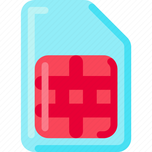 Mobile, phone, sim, sim card icon - Download on Iconfinder