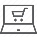 cart, laptop, shopping, application, browser, tab, terminal, window