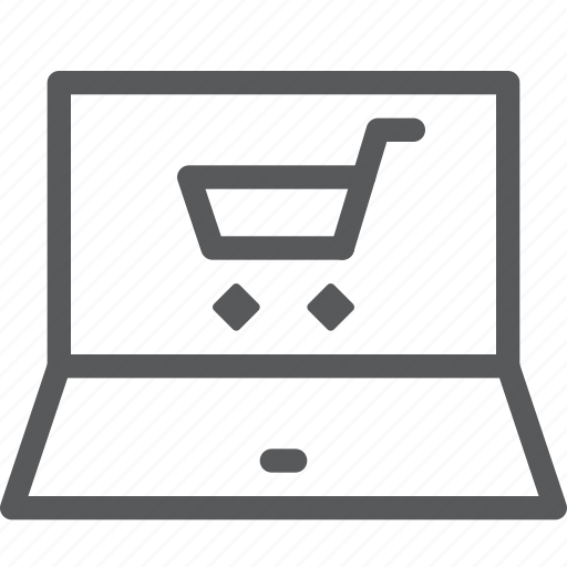 Cart, laptop, shopping, application, browser, tab, terminal icon - Download on Iconfinder