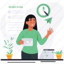 woman, planning, workplan, management, time 