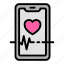 phone, heart, rate, app 