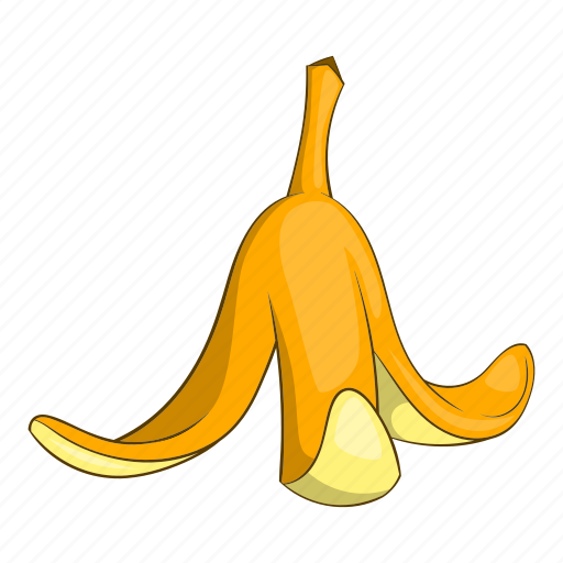 Banana, cartoon, food, fruit, organic, peel, yellow icon - Download on Iconfinder